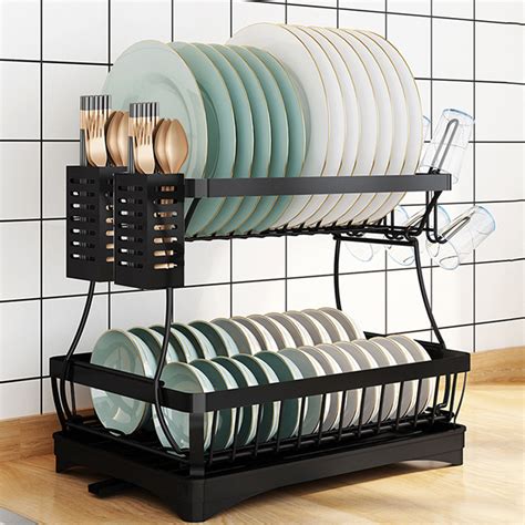 kitchen cabinet racks stainless steel images|countertop stainless steel dish rack.